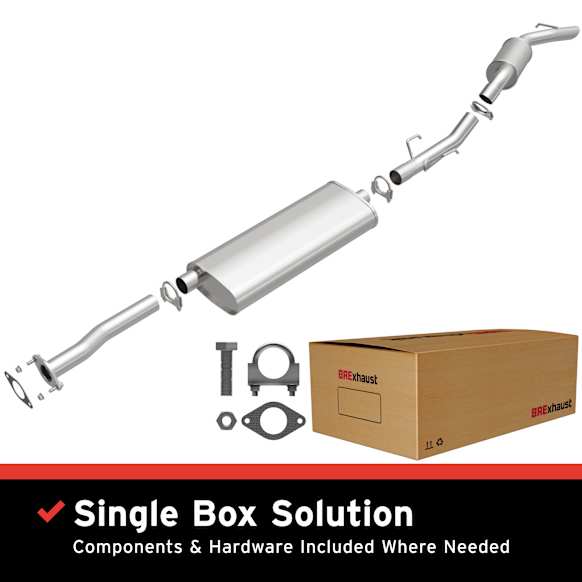 106-0009 Cat-Back Exhaust System, Made of Aluminized Steel, Direct-Fit Exhaust Series