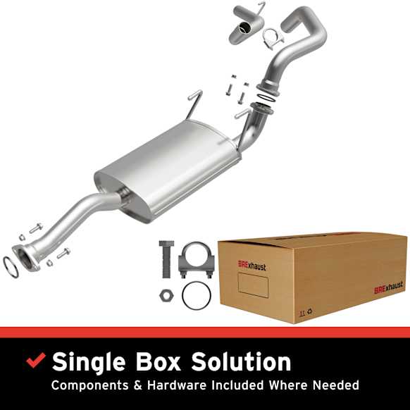 106-0022 Cat-Back Exhaust System, Made of Aluminized Steel, Direct-Fit Exhaust Series