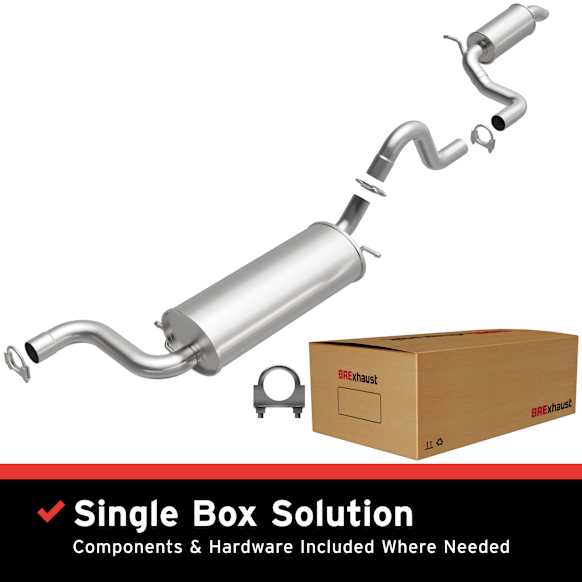 106-0024 Cat-Back Exhaust System, Made of Aluminized Steel, Direct-Fit Exhaust Series