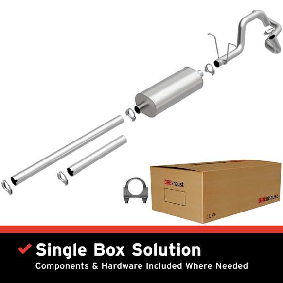 106-0027 Cat-Back Exhaust System, Made of Aluminized Steel, Direct-Fit Exhaust Series