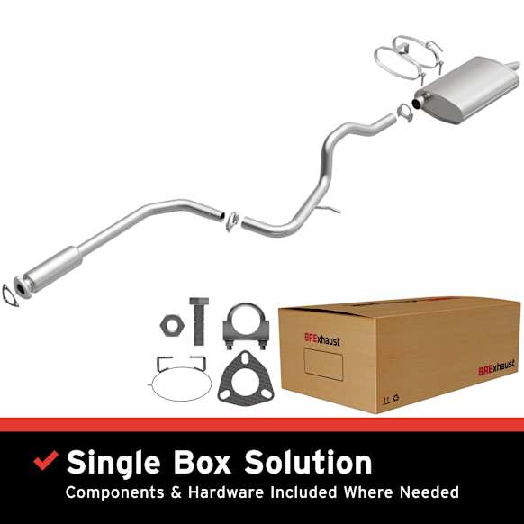106-0031 Cat-Back Exhaust System, Made of Aluminized Steel, Direct-Fit Exhaust Series