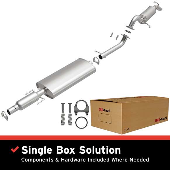 106-0062 Cat-Back Exhaust System, Made of Aluminized Steel, Direct-Fit Exhaust Series