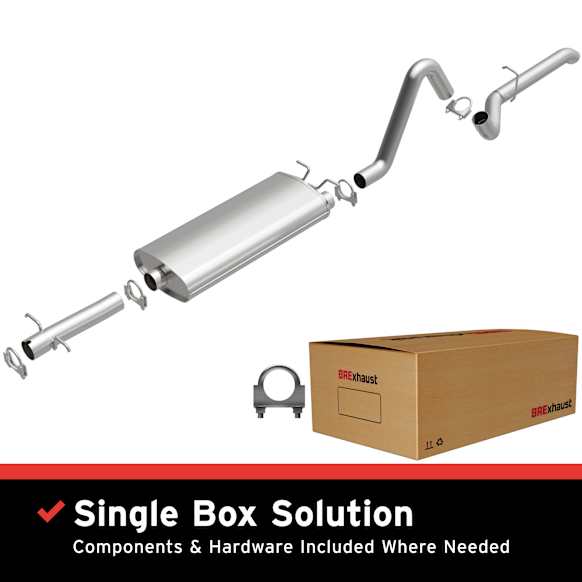 106-0087 Cat-Back Exhaust System, 4.7L, 8Cyl, Made of Aluminized Steel, Direct-Fit Exhaust Series