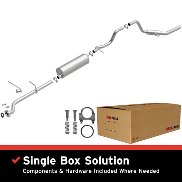 2009 Ford Explorer - Direct-Fit Exhaust Series, Cat-Back, Exhaust System, 4.0L 6Cyl, Made of Aluminized Steel