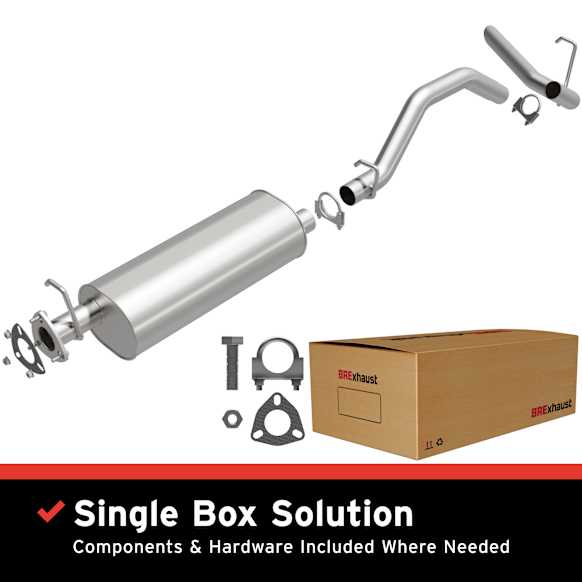 2002 Chevrolet Astro - Direct-Fit Exhaust Series, Cat-Back, Exhaust System, 4.3L 6Cyl, Made of Aluminized Steel