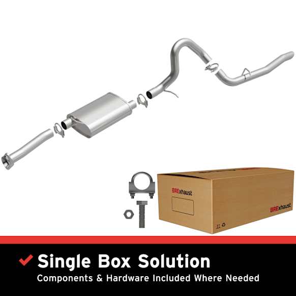 106-0111 Cat-Back Exhaust System, Made of Aluminized Steel, Direct-Fit Exhaust Series