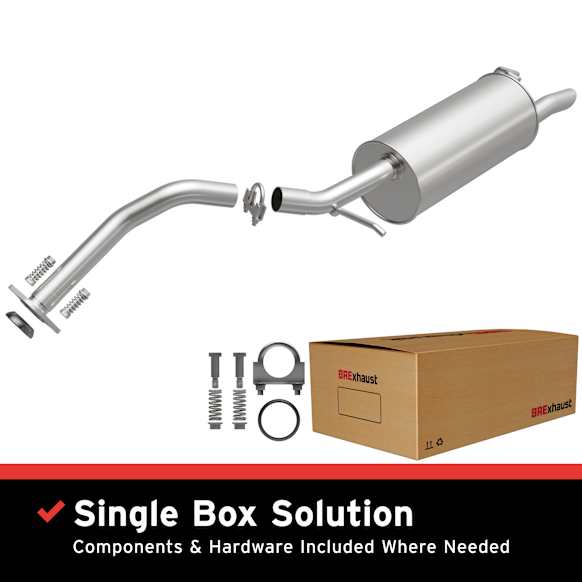 106-0134 Cat-Back Exhaust System, 1.5L, 4Cyl, Made of Aluminized Steel, Direct-Fit Exhaust Series