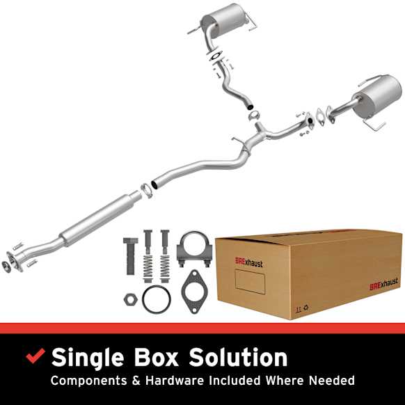 106-0163 Cat-Back Exhaust System, 3.0L, 6Cyl, Made of Aluminized Steel, Direct-Fit Exhaust Series