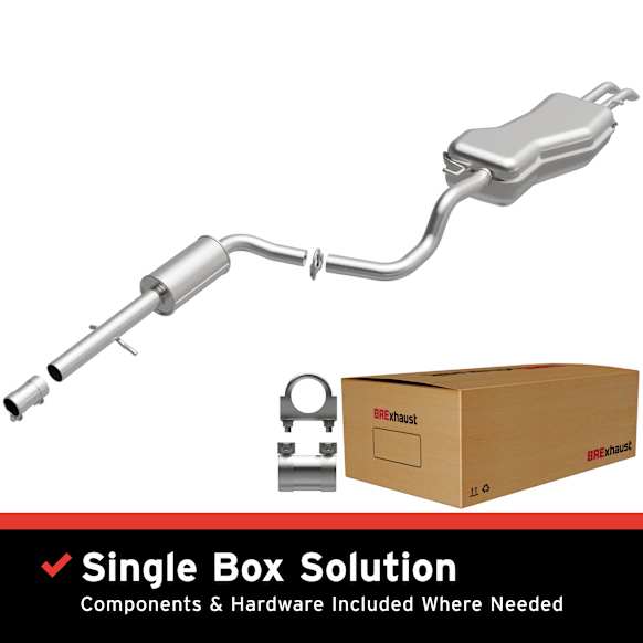 1999 Volkswagen Jetta - Direct-Fit Exhaust Series, Cat-Back, Exhaust System, 2.0L 4Cyl, Made of Aluminized Steel