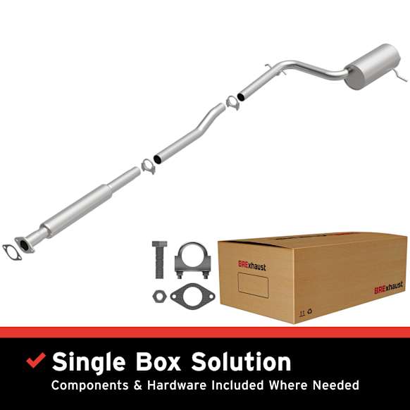 106-0213 Cat-Back Exhaust System, Made of Aluminized Steel, Direct-Fit Exhaust Series