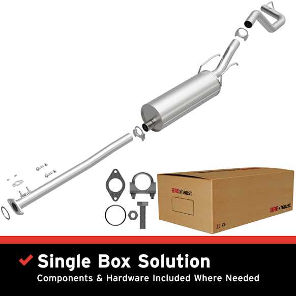 106-0219 Cat-Back Exhaust System, 2.7L, 4Cyl, Made of Aluminized Steel, Direct-Fit Exhaust Series