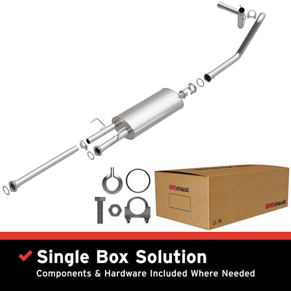 106-0237 Cat-Back Exhaust System, Made of Aluminized Steel, Direct-Fit Exhaust Series