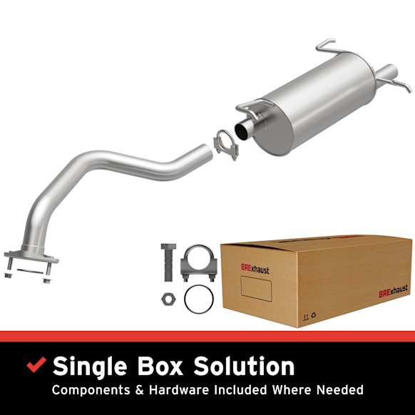 2012 Nissan Sentra - Direct-Fit Exhaust Series, Cat-Back, Exhaust System, 2.0L 4Cyl, Made of Aluminized Steel