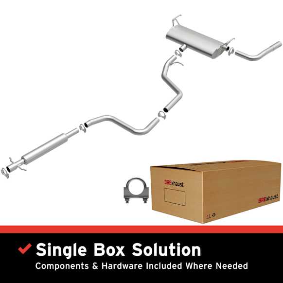 106-0259 Cat-Back Exhaust System, Made of Aluminized Steel, Direct-Fit Exhaust Series