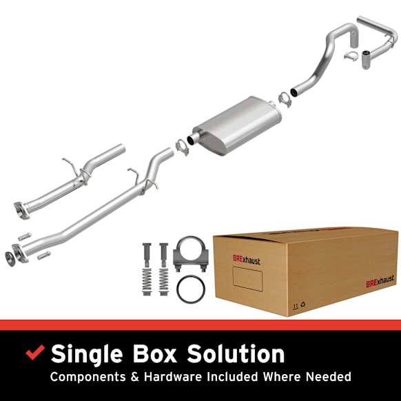 106-0263 Cat-Back Exhaust System, Made of Aluminized Steel, Direct-Fit Exhaust Series