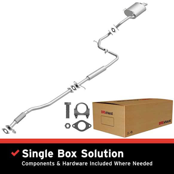 106-0268 Cat-Back Exhaust System, Made of Aluminized Steel, Direct-Fit Exhaust Series