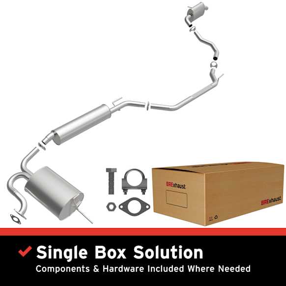 106-0348 Cat-Back Exhaust System, 3.5L, 6Cyl, Made of Aluminized Steel, Direct-Fit Exhaust Series