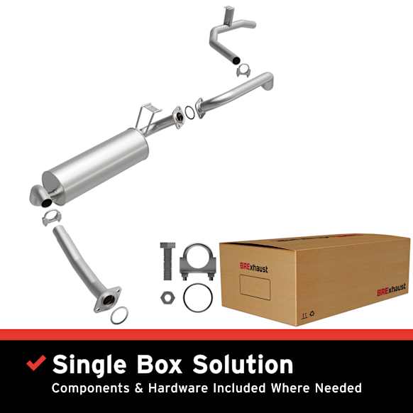 106-0360 Cat-Back Exhaust System, 4.0L, 6Cyl, Made of Aluminized Steel, Direct-Fit Exhaust Series