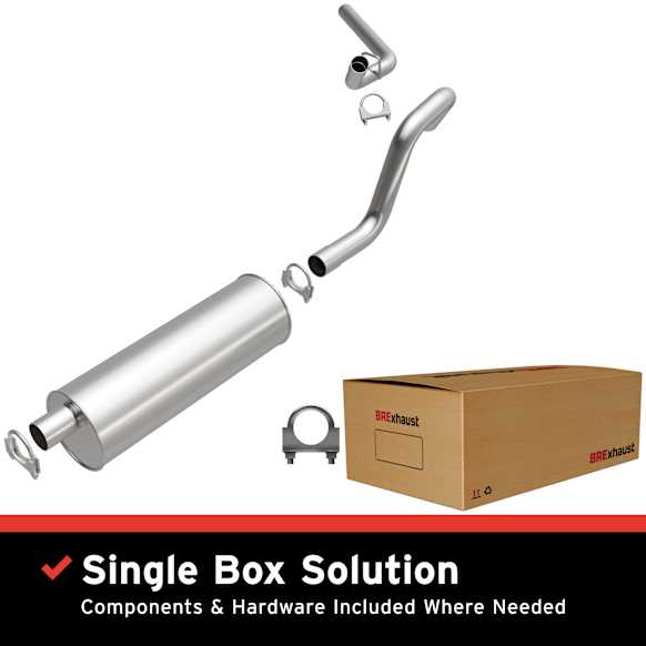 1996 Ford Bronco - Direct-Fit Exhaust Series, Cat-Back, Exhaust System, 5.0L 8Cyl, Made of Aluminized Steel