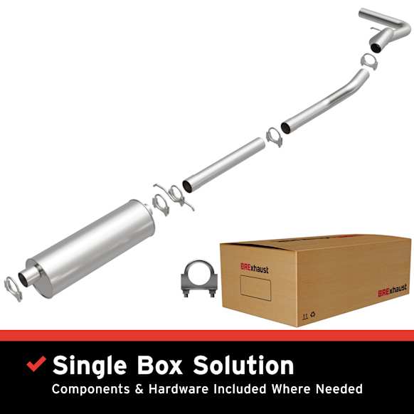 106-0431 Cat-Back Exhaust System, Made of Aluminized Steel, Direct-Fit Exhaust Series