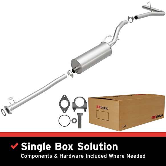 2001 Toyota Tacoma - Direct-Fit Exhaust Series, Cat-Back, Exhaust System, 2.4L 4Cyl, Made of Aluminized Steel