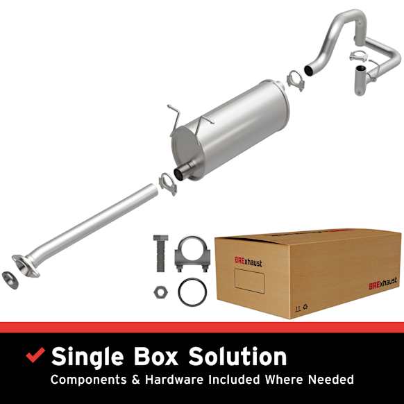 106-0462 Cat-Back Exhaust System, 2.3L, 4Cyl, Made of Aluminized Steel, Direct-Fit Exhaust Series
