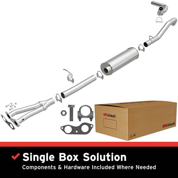 1997 Chevrolet K1500 - Direct-Fit Exhaust Series, Cat-Back, Exhaust System, 5.7L 8Cyl, Made of Aluminized Steel