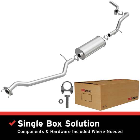 106-0509 Cat-Back Exhaust System, Made of Aluminized Steel, Direct-Fit Exhaust Series