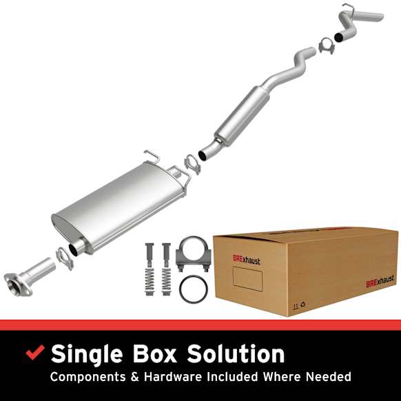 106-0564 Cat-Back Exhaust System, 4.0L, 6Cyl, Made of Aluminized Steel, Direct-Fit Exhaust Series
