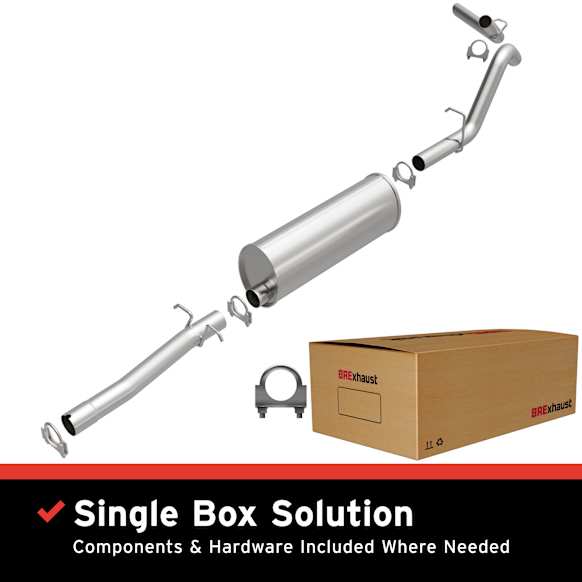 106-0595 Cat-Back Exhaust System, Made of Aluminized Steel, Direct-Fit Exhaust Series