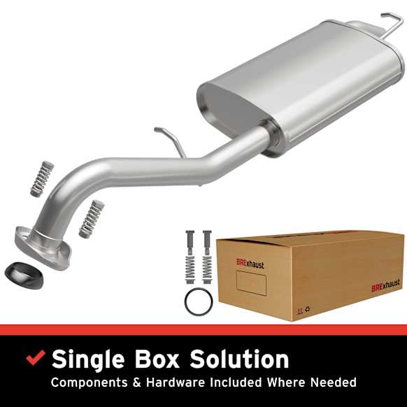 106-0626 Cat-Back Exhaust System, 1.8L, 4Cyl, Made of Aluminized Steel, Direct-Fit Exhaust Series