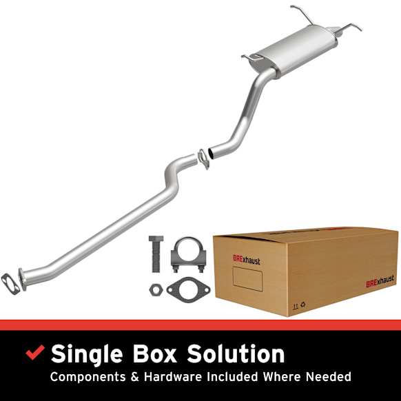 106-0636 Cat-Back Exhaust System, 2.7L, 6Cyl, Made of Aluminized Steel, Direct-Fit Exhaust Series