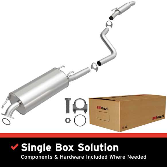106-0644 Cat-Back Exhaust System, Made of Aluminized Steel, Direct-Fit Exhaust Series