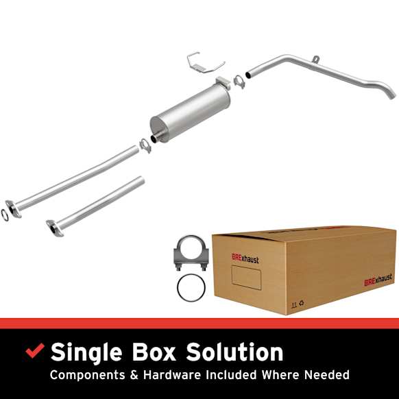 1987 Toyota Pickup - Direct-Fit Exhaust Series, Cat-Back, Exhaust System, 2.4L 4Cyl, Made of Aluminized Steel