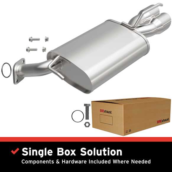 2006 Infiniti M35 - Direct-Fit Exhaust Series, Muffler-Back, Exhaust System, 3.5L 6Cyl, Made of Aluminized Steel