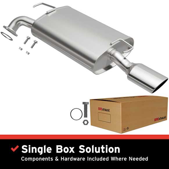 108-0072 Muffler-Back Exhaust System, 3.0L, 6Cyl, Made of Aluminized Steel, Direct-Fit Exhaust Series