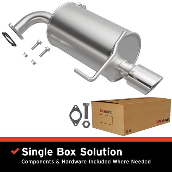 108-0078 Muffler-Back Exhaust System, 2.5L, 4Cyl, Made of Aluminized Steel, Direct-Fit Exhaust Series