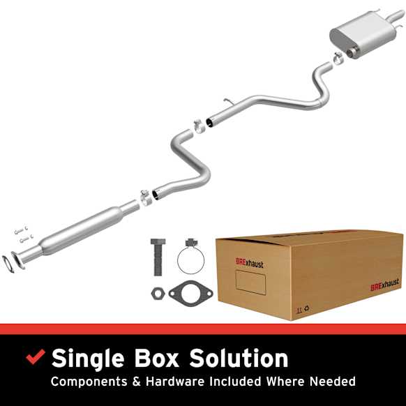 116-0015 Cat-Back Exhaust System, 3.5L, 6Cyl, Made of Stainless Steel, Direct-Fit Exhaust Series