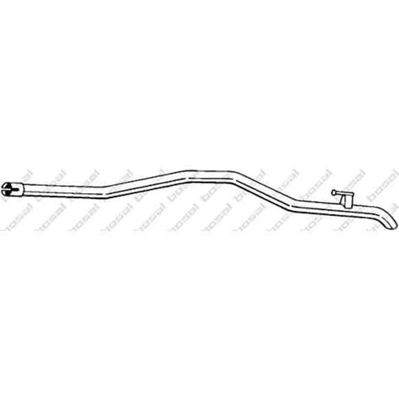 517-163 Direct-Fit Exhaust Series Tail Pipe - Natural, Aluminized Steel, Direct Fit, Sold Individually