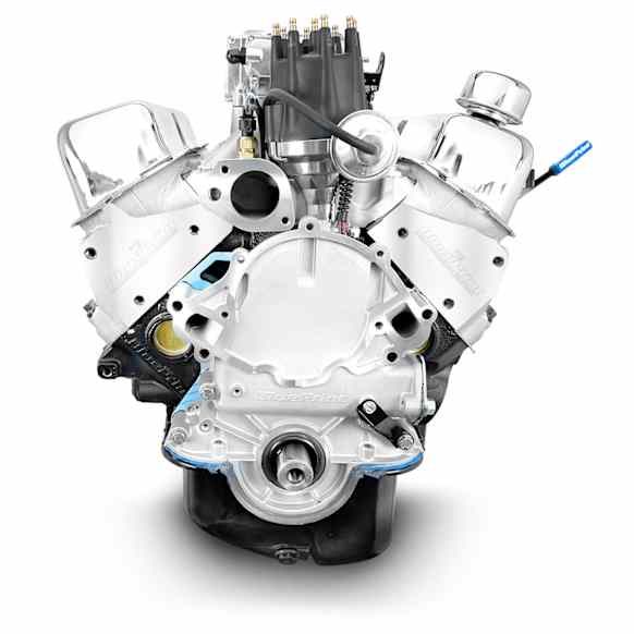 BP302RCTF FORD SB COMPATIBLE 302 C.I. ENGINE - 361 HP - BASE DRESSED - REAR SUMP - HOLLEY SNIPER FUEL INJECTED