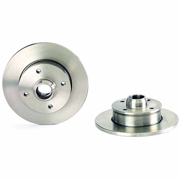 1999 Volkswagen Cabrio - Rear, Driver or Passenger Side Brake Disc, UV Coated, Plain Surface, Solid, 4 Lugs, 226 mm, From Chassis # 1E-XM806131, PRIME Series