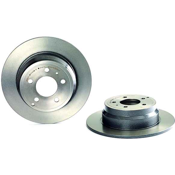 2000 Volvo C70 - Rear, Driver or Passenger Side Brake Disc, Coated, Plain Surface, Solid, 5 Lugs, 295 mm, 2.4L 5Cyl, PRIME UV Coated Series