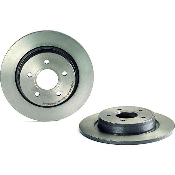 08.9975.11 Rear, Driver or Passenger Side Brake Disc, Coated, Plain Surface, Solid, 5 Lugs, 280 mm, PRIME UV Coated Series