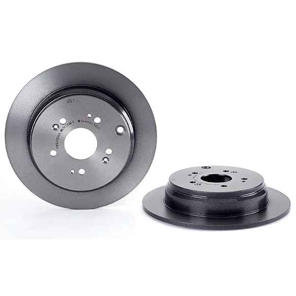 08.A355.11 Rear Brake Disc, Plain Surface, Solid, 5 Lugs, 305 mm, Premium UV Coated Series