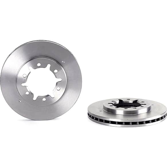 1999 Nissan Frontier - Front, Driver or Passenger Side Brake Disc, UV Coated, Plain Surface, Vented, 6 Lugs, 260 mm, RWD, PRIME Series