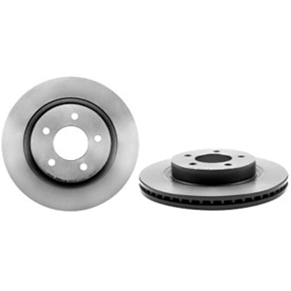 09.8818.81 Front, Driver or Passenger Side Brake Disc, Coated, Plain Surface, Vented, 5 Lugs, 297 mm, PRIME Series