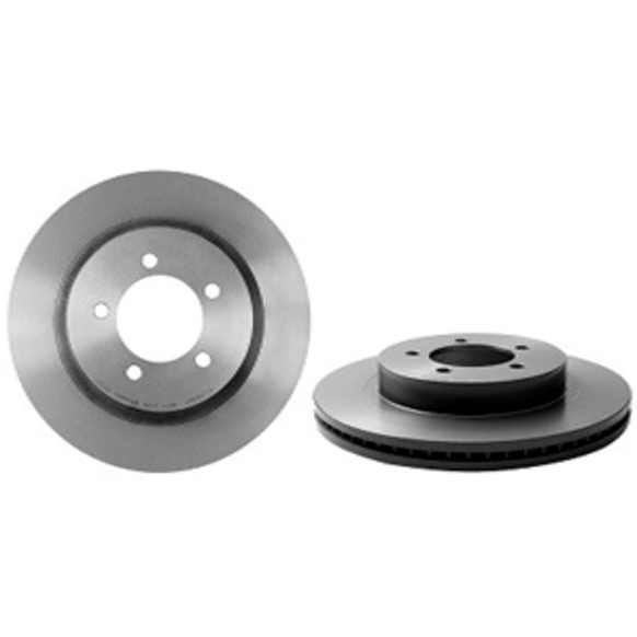 09.8972.11 Front, Driver or Passenger Side Brake Disc, Coated, Plain Surface, Vented, 5 Lugs, 306 mm, PRIME Series