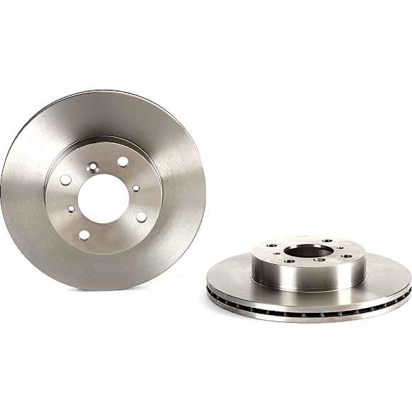 09.9350.10 Front, Driver or Passenger Side Brake Disc, UV Coated, Plain Surface, Vented, 4 Lugs, 246 mm, PRIME Series
