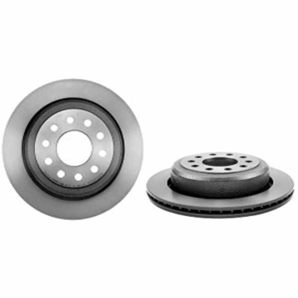 09.9523.81 Rear, Driver or Passenger Side Brake Disc, Coated, Plain Surface, Vented, 10 Lugs, 295 mm, PRIME Series