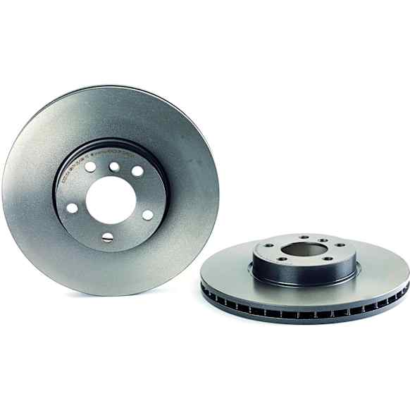 09.9923.11 Front, Driver or Passenger Side Brake Disc, Plain Surface, Vented, 5 Lugs, 332 mm, Premium UV Coated Series